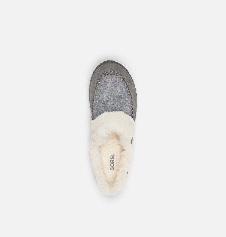 Womens Slippers Grey - Sorel Out N About™ - 035-VKAUWP